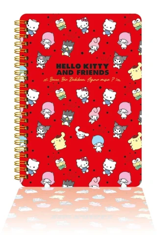 Victorias Journals Hello Kitty 14x20 Sert Kap.spiralli Günlük 524-1891