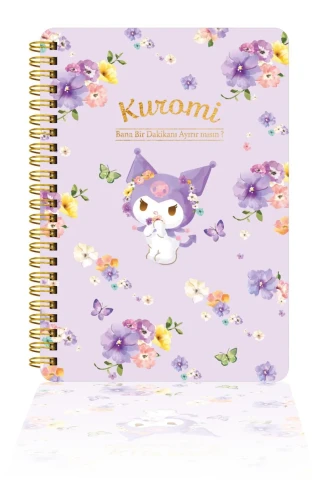 Victorias Journals Kuromi 14x20 Sert Kap.spiralli Günlük 524-1895