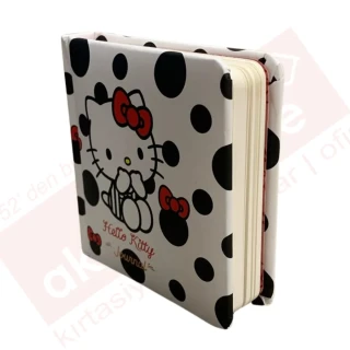 Victorias Journals 9x9 Hello Kitty Çizgili Günlük 192 Sayfa 525-2016