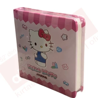 Victorias Journals 9x9 Hello Kitty Çizgili Günlük 192 Sayfa 525-2011