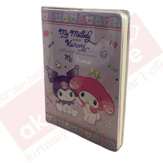 Victorias Journals A6 My Melody ve Kuromi Çizgili Günlük 128 Sayfa 525-2004
