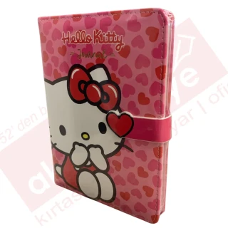 Victorias Journals 13x18 Hello Kitty Çizgili Mıknatıslı Günlük 224 Sayfa 525-2027