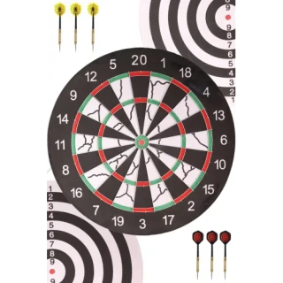 Delta Flocked Dart Seti (6x18 Gr İğne Uçlu Ok+18" Tahta) Sdf76
