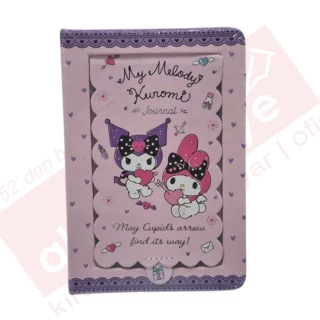 Victorias Journals A6 My Melody ve Kuromi Sert Kapaklı Aynalı Günlük 192 Sayfa 525-2088