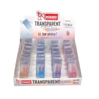Mikro Transparent (saydam) Silgi Er-5701