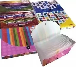 Mikro A4 13 Bölmeli Lastikli Körüklü Dosya Pastel Renkler Md-13p
