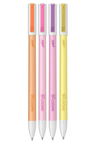 Scrikss Smoothie Jel Kalem 4"lü (mor-pembe-turuncu-sarı) Smt07