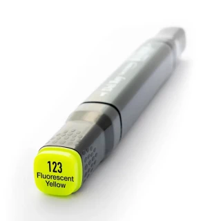 Del Rey Twin Çift Uçlu Marker Kalem F123 Fluorescent Yellow