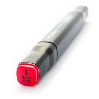 Del Rey Twin Çift Uçlu Marker Kalem R4 Vivid Red