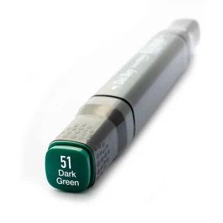 Del Rey Twin Çift Uçlu Marker Kalem Bg51 Dark Green