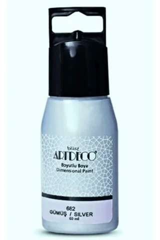 Artdeco 50 Ml Metalik Boyutlu Boya Gümüş 682