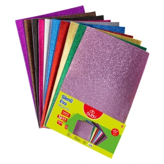 Bubu 50x70 Cm 1.8 Mm Simli Yapışkanlı Eva 10 Renk Ev0020