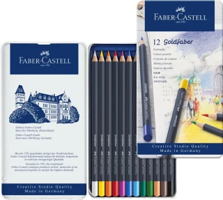 Faber Castell Goldfaber Boya Kalemi Metal Kutu 12 Li 114712