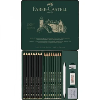 Faber Castell 9000 & Pitt Graphite Matt Dereceli Kalem Seti 20 Li 115224