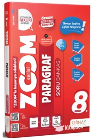 Günay Yay.- 8.sınıf Zoom Serisi Paragraf Soru Bankası 2526