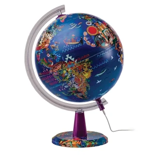 Gürbüz 30 Cm Işıklı Mitolojik Modern Küre 48419