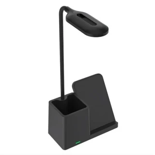 S-link Sl-m9054 10w Type-c Kablosuz Şarj Cihazlı Kalemlikli Masa Lambası