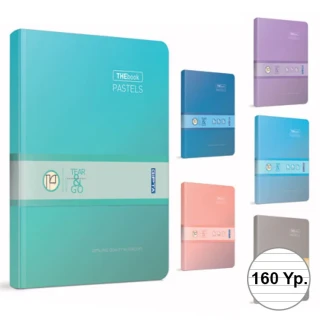 Gıpta Thebook Pastels 17x24 Sert Kapak İp Dikişli Defter Çizgili 160 Yp 3048