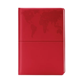 Promiks 17x24 Termo Deri Günlük Çizgili Ajanda Kırmızı Aj42270 (2026)