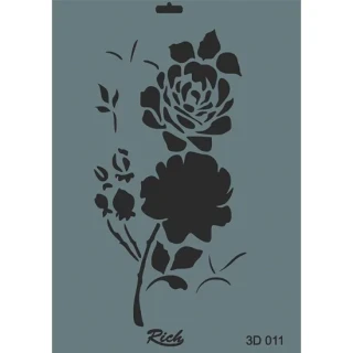Rich 3d Seri 25x35 Stencil 011