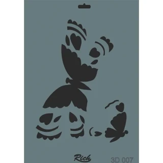Rich 3d Seri 25x35 Stencil 007