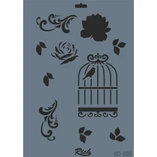 Rich 3d Seri 25x35 Stencil 003