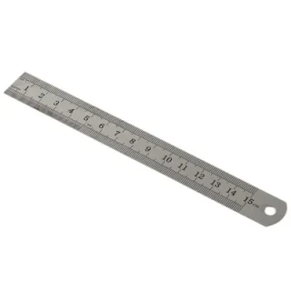 Kraf 15 Cm Çelik Cetvel İnç Ölçülü 515g