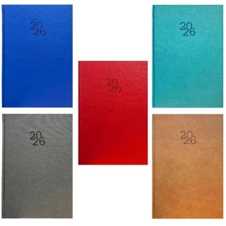 Lizy 17x24 Suni Deri Melli Kapak Günlük Ajanda(cumartesi Pazar Ayrıdır) Ajbml192 (2026)