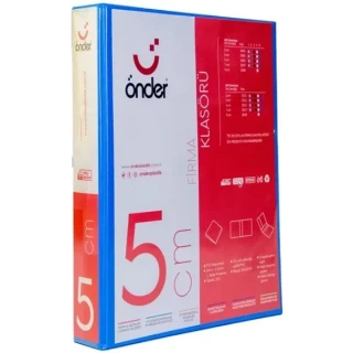 Önder 5 Cm 4 Halka D Mekanizma İç Cepli Klasör Mavi 2015-1