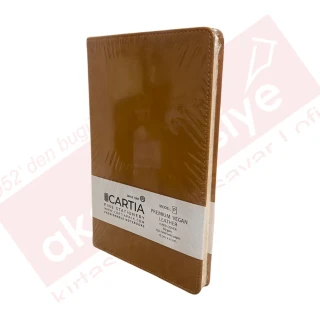 Cartıa 13x21 Ivory Premium Deri Kapak Defter Çizgili (p Model) 80 Yp Crt013
