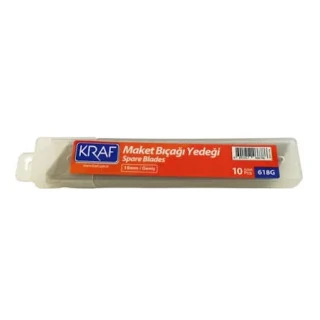 Kraf 18 Mm Maket Bıçağı Yedeği Geniş 10"lu 618g