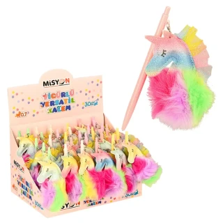 Misyon 0.7 Versatil Kalem Peluş Unicorn Figürlü Msy-0378