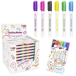 Mikro Outline Marker Kalem 6"lı Mk-622