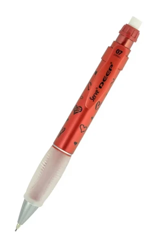 Serve Deep Premium Metalik Sketch Seri 0.7 Versatil Kalem Lava Red-love 07-dmkrm