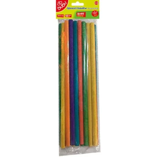 Bubu 20x0.5 Cm Renkli Eğlenceli Çubuklar 24"lü Hs0017