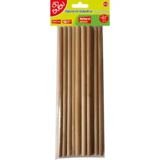 Bubu 20x0.5 Cm Natural Eğlenceli Çubuklar 24"lü Hs0018