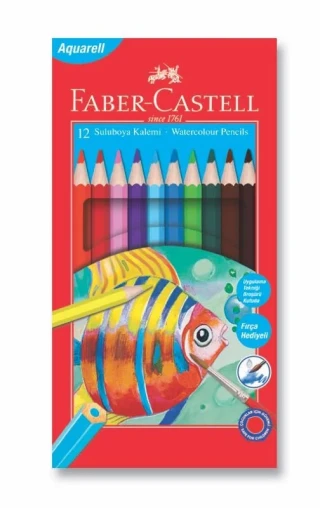 Faber Castell Aquarel Boya Kalemi 12 Renk 110622