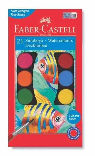 Faber Castell Redline Serisi Suluboya 21 Li Büyük Boy 125021