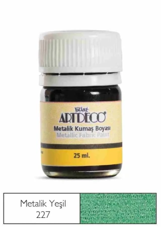 Artdeco 25 Ml Metalik Kumaş Boyası Yeşil 11a-227