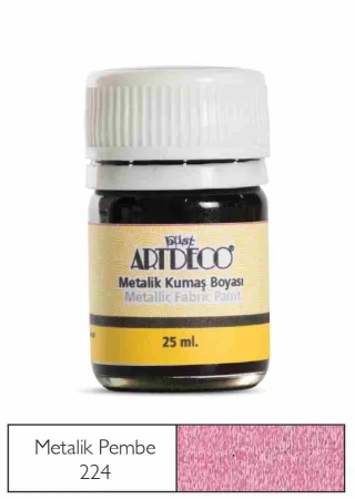 Artdeco 25 Ml Metalik Kumaş Boyası Pembe 11a-224