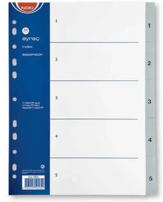 Noki 1-5 Rakamlı Seperatör 59205
