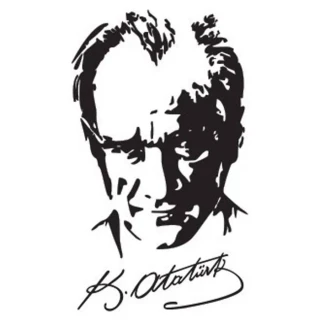 Svn Ata Silüet Folyo Sticker No:1
