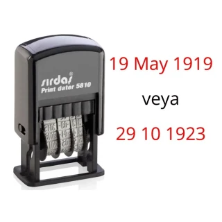 Sırdaş 5810 Tarih Kaşesi