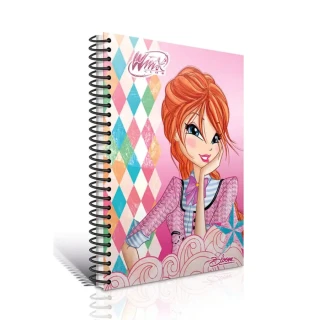Gıpta Winx A4 Karton Kapak Spiralli Defter Kareli 72 Yp