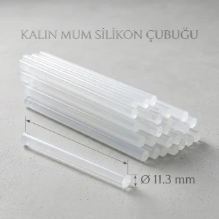 Kalın Mum Silikon Çubuğu - 11.3 mm - 1 Kilogram