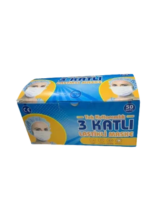 Emprime Üç Katlı Telli Tek Kullanımlık Maske 50''li