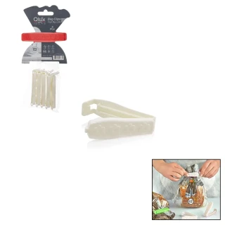 5'li Poşet Klipsi Seti - Plastik - Poşet Kapatıcı