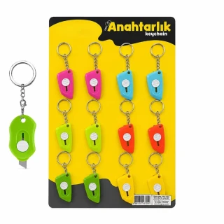 Mini Falçata Anahtarlık - Plastik Gövde - Karışık Renk - 1 Adet
