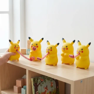 Düdüklü Pikaçu Tasarımlı Squishy - 12'li Paket - Sesli Oyuncak