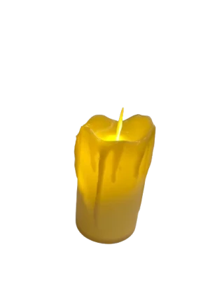 Nedi 6x10 Cm Takoz Erime Efektli Pilli Işıklı Mum 99001